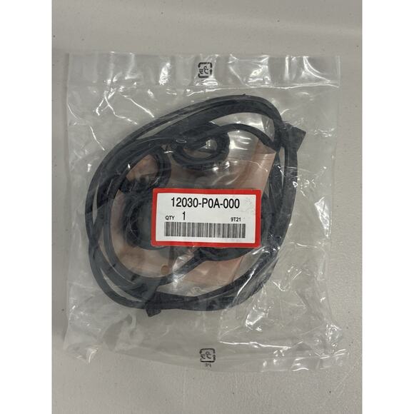 Genuine OEM for Honda Valve Cover Gasket COMPLETE KIT 12030-P0A-000 9T21 SEALED - Picture 1 of 2